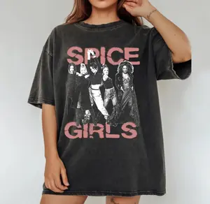 Spice Girls T-Shirt, 90s Pop Band Graphic Tee, Spice World Tour Shirt