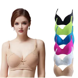 05#Women's Full Coverage Lace Trim Bras Multicolor 6-Pack B-DD Cup Comfortable & Stylish Underwear