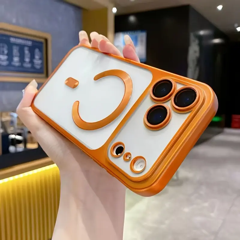Ultra-slim magnetic phone case Cover, Casing, Protector, compatible with the iPhone 17, 17 Pro Max, 16, 15, 14, 13 Pro Max models. Gives any model the stylish look of the iPhone 17 series. Supports wireless charging. Features a coated protective shell