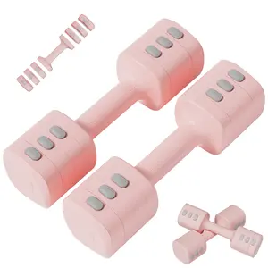 Adjustable Dumbbells Dumbbells Set of 2 / Pair, 2.2lb 3.3lb 4.4lb 5.5lb Weight Set Use as Dumbbell, Barbell and Push-up Pesas Para Ejercicios en Casa, Christmas gift idea Msulti-functional Fitness Exercise Equipment for Home Gym，SummerVibes