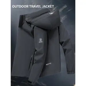 Men's Mountaineering Waterproof Jacket, Quick-Drying Outdoor Soft Shell Jacket Coat