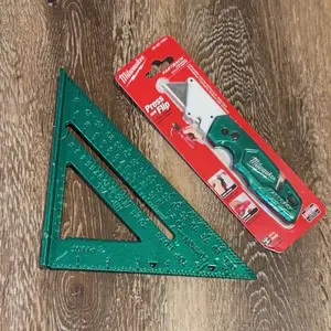 Green sparkle Milwaukee fastback and speed square combo