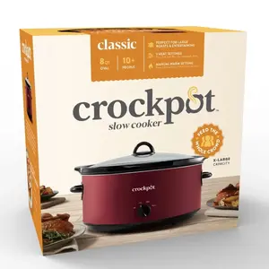 Crock-Pot 8-Quart Manual Slow Cooker, Rhubarb Crock Pot