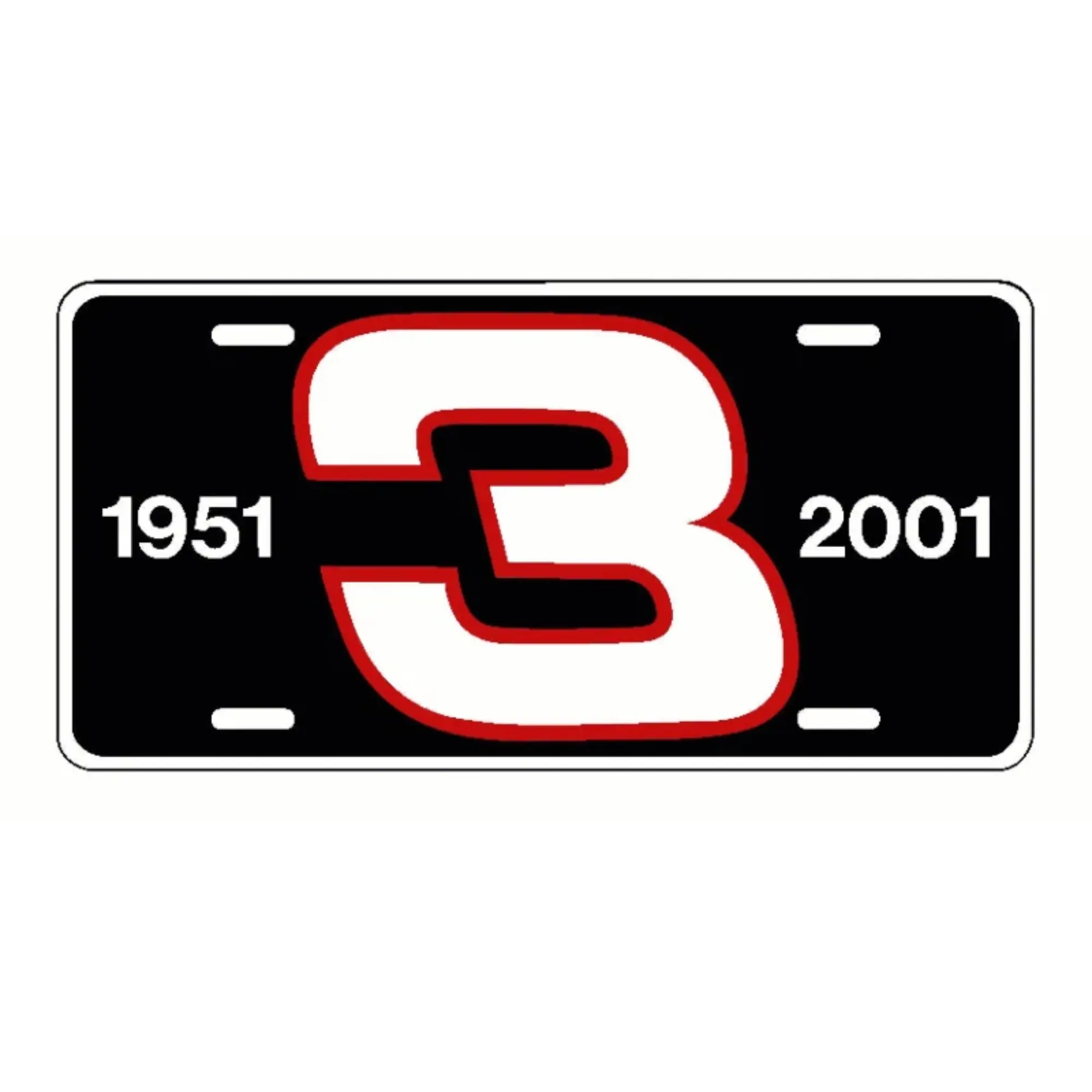 DALE EARNHARDT Sr # 3 License Plate decal racing nascar P01 Car Tag