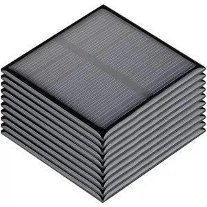 10 count 5.5V 80mA Mini Solar Panels 2.36"x2.36" for DIY Electric  Materials Photovoltaic Cells Solar DIY System Kits