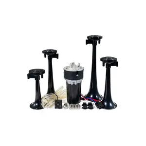 HornBlasters Tequila Musical Electric Horn 12-Volt | 127.7dB | 4 Trumpets | 72" Air Line | Durable & Easy Install | Car Accessories HornBlasters Tequila Musical Electric Horn 12-Volt | 127.7dB | 4 Trumpets | 72" Air Line | Durable & Easy Install | Car Accessories
