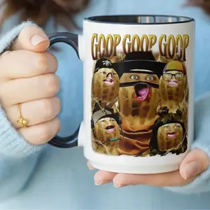 The Burnt Peanut GOOP Mug, Bungulator Mug, Scrappy Arc Raiders Gaming Mug, Funny Meme Viral Gift, Funny Meme Mug,Humorous Scrappy Ceramic Mug, Unique Birthday Present,Funny Office Gag Gift The Burnt Peanut Mug