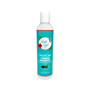 Island Gyal Carbon Shampoo with Activated Charcoal and Agave Cleansing Detox Dandruff Shampoo