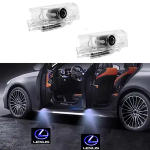 2pcs Door Lights Logo Projector Car Courtesy Welcome 3D Shadow Light for RX/GX/LS/LX/IS/GS/RC/UX Auto Accessories 2006-2024