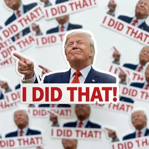Trump I Did That Stickers Pack, Gas Pump, Price up Vinyl Sticker