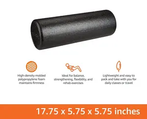 Basics High Density Foam Roller for Exercise and Recovery