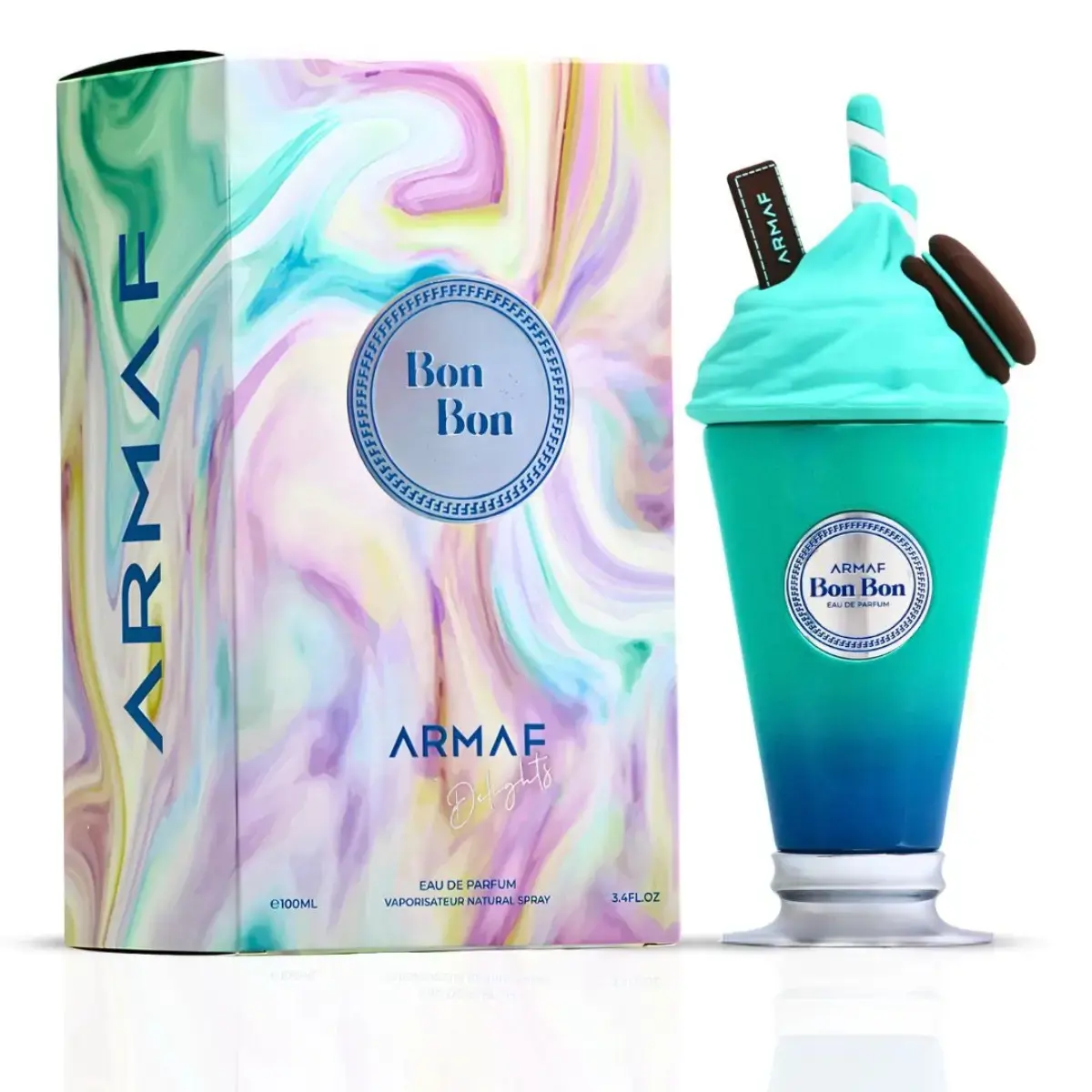 Armaf   Bon Bon Unisex Eau de Parfum Spray - 100ml (3.4 oz) Sweet Fruity Fragrance with Mandarin, Bergamot, Papaya & Green Apple Notes
