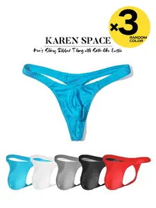 Random colors 2, 3, 4-piece set of triangular underwear for men. Triangle, Sexy, trendy, fashionable thong underwear. Soft, comfortable, skin-friendly thong underwear. Daily casual, sports, fitness, home use underwear. Holiday gift.