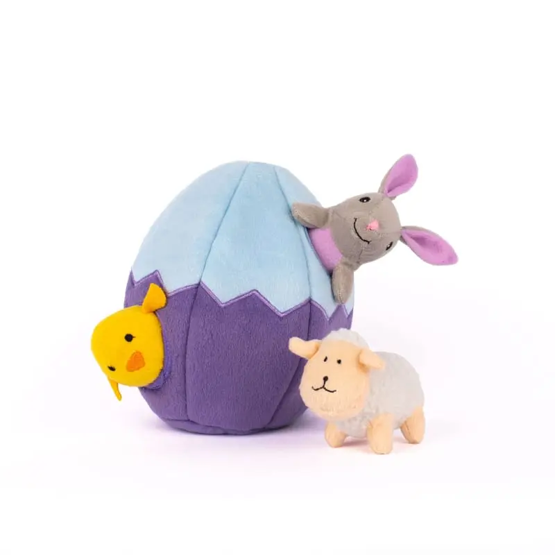 Easter Egg and Friends Burrow Interactive Dog Toy