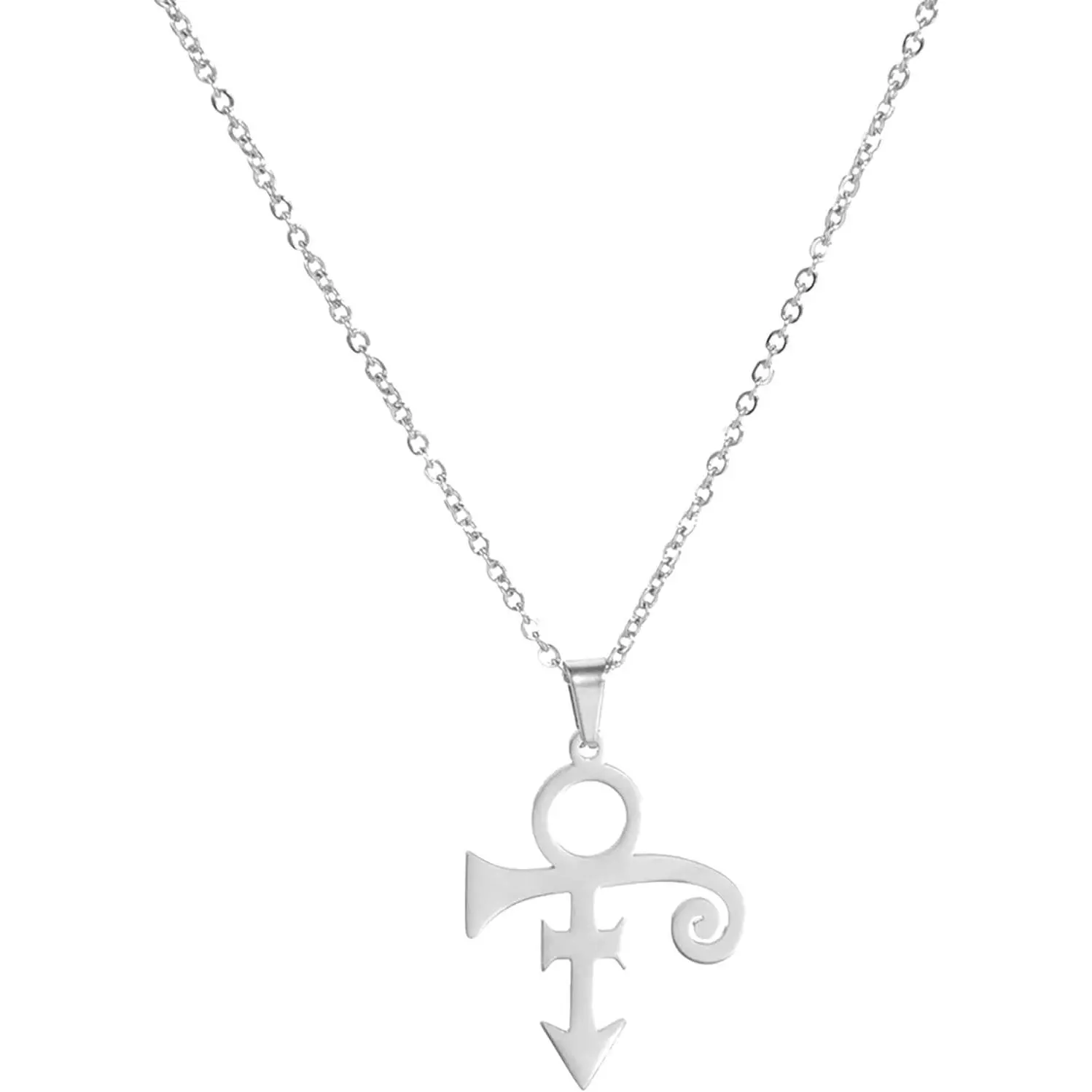 VASSAGO Memorial Princes Love Symbol Necklaces The Minimalism Artist Singer Necklace for Women Men Music Christmas Birthday Gifts