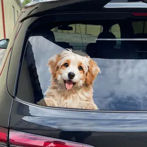 Car decoration stickers, cute dogs, window decorations, waterproof stickers, trendy and personalized stickers, car scratch stickers