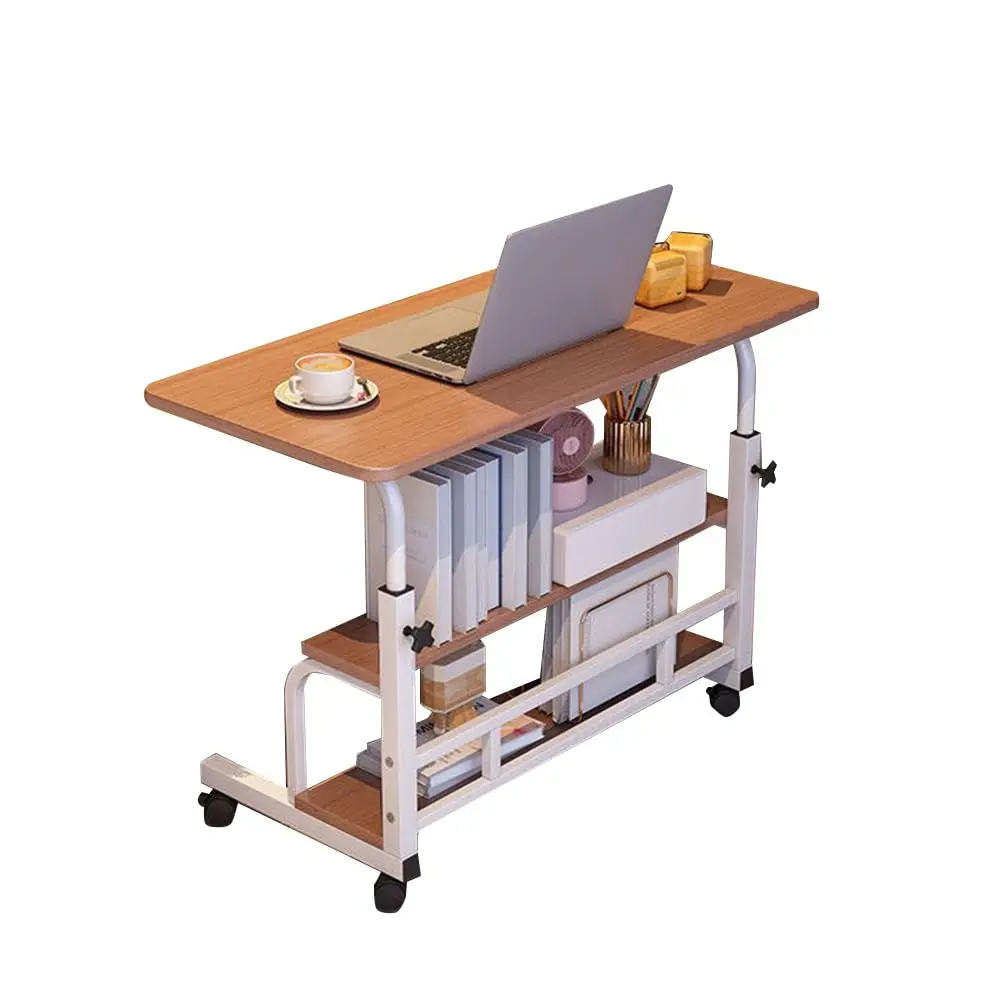 【GARVEE】Adjustable 80cm Table for Students, Laptop, Home Office Furniture, Small Spaces, Sofa, Bedroom, Bedside Table, Learning Gaming Table, on Wheels
