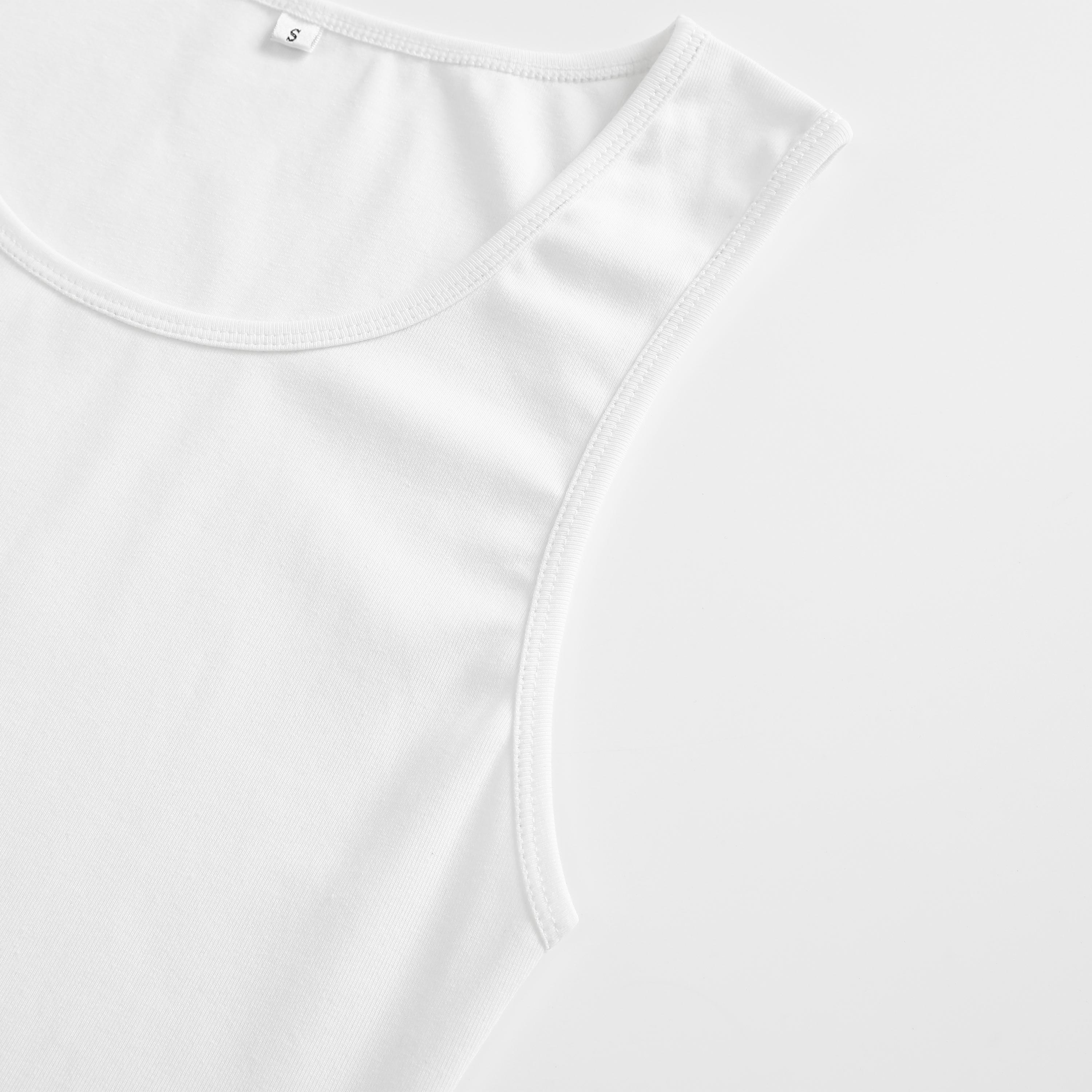 Men’s summer sleeveless sports tank top with cotton blend, high elasticity, moisture-wicking and breathable, wrinkle-resistant and comfortable