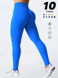 Women's High Waisted Seamless Yoga Leggings, Quick-Dry Breathable Sports Pants, Tummy Control Butt Lifting, Athleisure Fitness Leggings, All-Season Fitness & Casual Wear