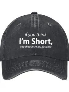 Washed Denim Funny Baseball Cap 1 Pc Unisex Vintage Washed Baseball Cap - Premium Solid Color Blank Design - Available In Earthy Tones (Black)