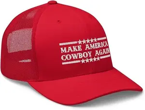 Make America Cowboy Again Hat  - One Size Fits All