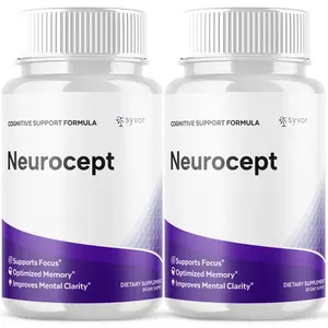 (2 Pack) Neurocept Nootropic All Natural Formula Brain Supplement 120 Capsules