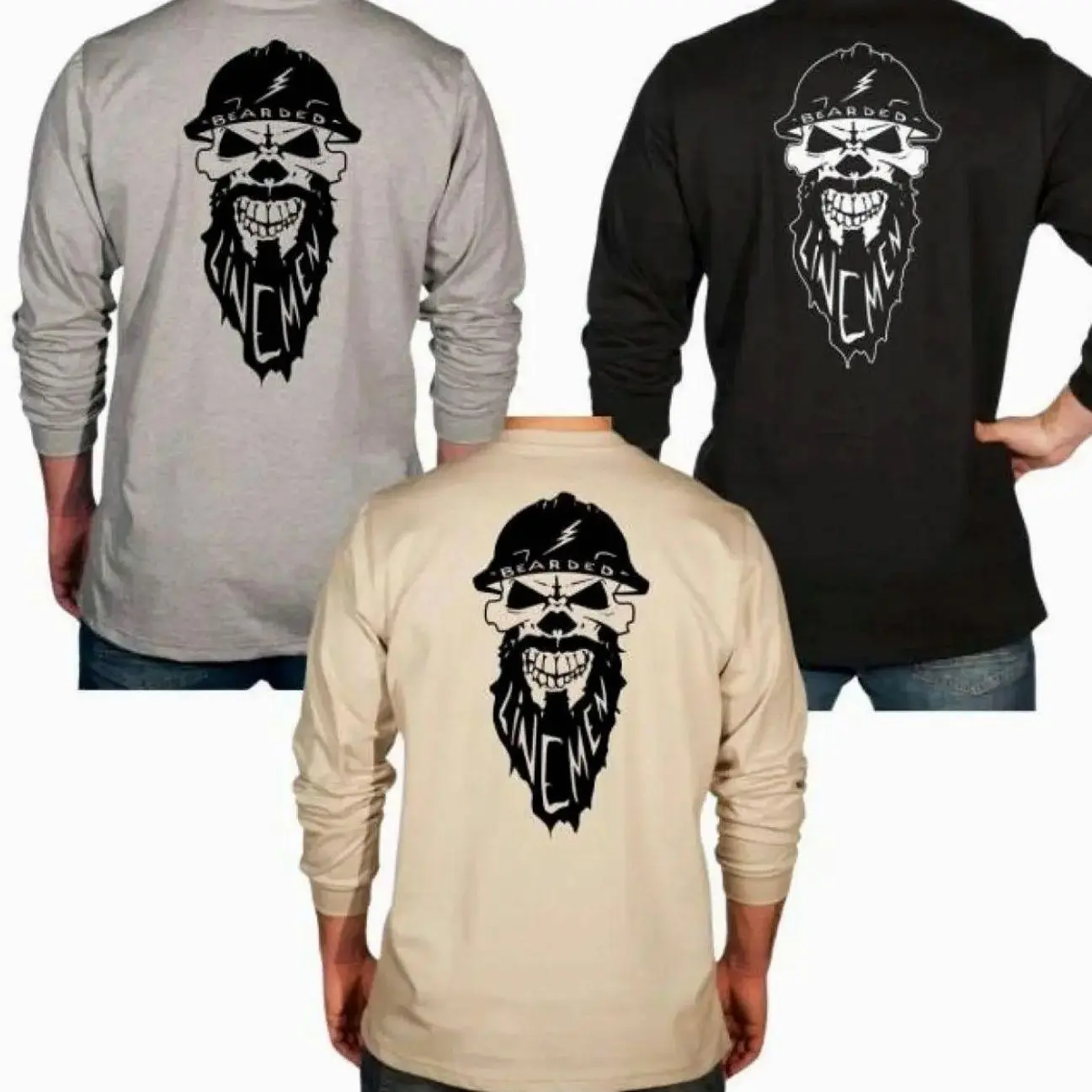 FR Benchmark Benchmark VS Everybody Flame Resistant Long Sleeve Shirt Logo Graphic Hoodie Menswear, Fresh Styles 6N3