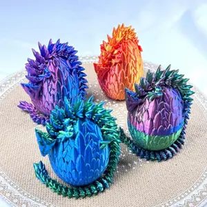 3D Printed Dragon Mythical Creature Model Set, Decorative Ornament Gift, Holiday Party Decoration, Home Room Decor, Men's Gift, Collectible Figurines