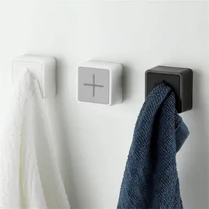 Self-Adhesive Wall Mounted Towel Hook Organizer
