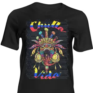 Ecuador Diablo Huma Ecuador Mascara Chulla Vida T-Shirt Camiseta sweatshirt hoodie- Men's Casual Soft women tshirt