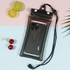 Waterproof Phone Pouch, 2 Counts ClearWaterproof Cell Phone Case Lanyard foriPhone Galaxy Up To 7",Inflatable EdgeBetter Buoyancy, Essential Dry Bag forWinter Swimming, Cruise Ship, Diving,Kayaking, Soak in hot springs, SPA
