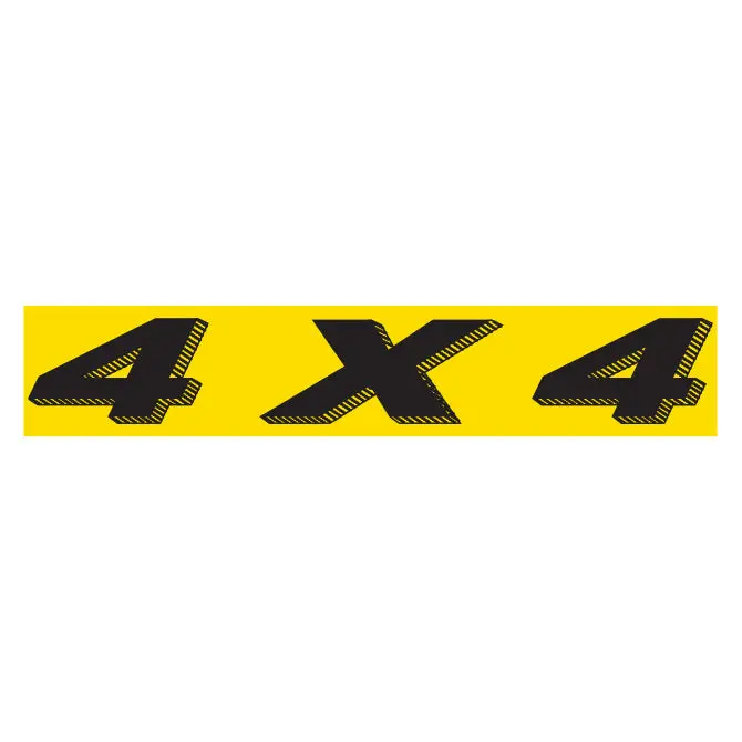 Vibrant Yellow & Black High-Visibility Slogan Stickers – Weatherproof Vinyl Decals for Car Dealership Promotions, Vehicle Branding & Automotive Marketing – 14.5" x 2.75" – Easy Application with No Residue