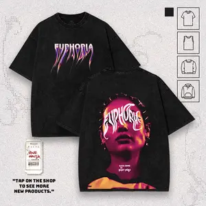 Maddy Perez Euphoria Unisex Graphic T-Shirt, TankTop, Hoodies, Sweatshirt Premium Cotton Y2K Liquid Metal Pre-Washed Menswear Streetwear American Tees Soft Durable S-5XL