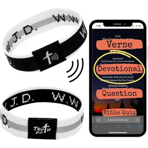Daily Devotional Bracelets -  Verse Bracelets - Scripture Bracelets - NFC Tap  Bracelets