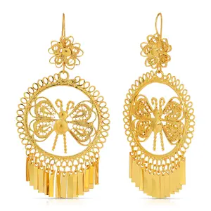 Folklorico Dance Filigree Earrings, Butterflly