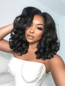 Yaki Curly V Part Wig U Part Synthetic Half Wigs for Black Women 18/22 Inch Heat-Resistant Hair Replacement Wig (Natural Black) Synthetic Material V Part Design Curly Texture