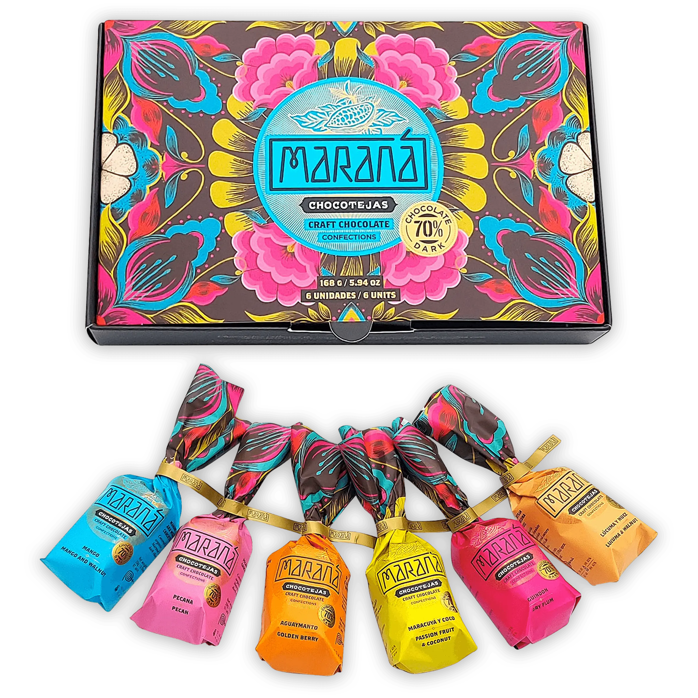 Marana Chocotejas (Peruvian Bon Bons) Small Gift Box (6 Pcs) Marana Chocotejas (Peruvian Bon Bons) Small Gift Box (6 Pcs)