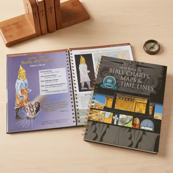 Bible Charts Maps & Time Lines Book, Christian Bible Study Guide, Biblical History Reference Book, Scripture Study Tools, Religious Learning Resource, Church Small Group Study Supplies, Spiral Bound Bible Companion for Adults & Students