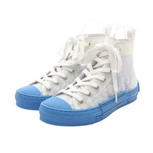 Pre-owned Dior Rubber Small Leather Goods Homme B23 Oblique Sneakers