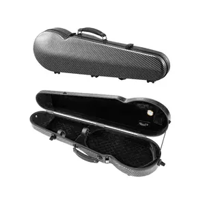 VEVOR 4/4 Full Size Violin Case, Nylon Waterproof, Lightweight Portable Travel Carrying Bag, with Plush Lining, Dual Shoulder Straps, Anti - Scratch, Professional Triangular Shape, for Violin, BlackVEVOR Super Brand Day