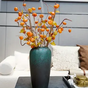 4 Pack Artificial Fall Flowers 26 Inch Autumn Stem Pumpkin Flowers for Vase, Suitable for Indoor Home Table Centerpiece