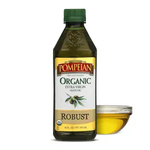 Organic Robust Extra Virgin Olive Oil, Contains Polyphenols, First Cold Pressed, Full-Bodied Flavor, Perfect for Salad Dressings & Marinades, 16 FL. OZ