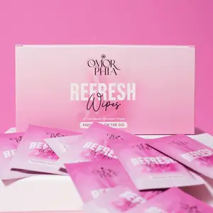 Omorphia Feminine Wipes – Cooling Peppermint and Aloe for Instant Freshness and Odor Control – Gentle Daily Use Wipes – 30 Count