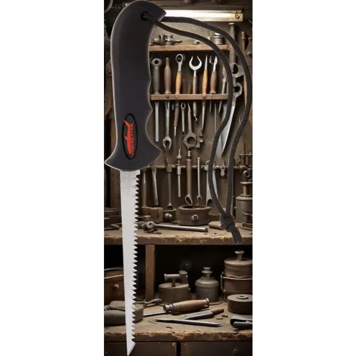 Drywall Saw with 6-Inch Carbon Steel Reinforced Tip Blade - Ergonomic Fiberglass Handle, Soft Grip - Heavy Duty Construction Hand Tool for DIY Enthusiasts, Plasterboard Precision Cutting - Reusable, Durable, with Storage Pouch, Remodeling