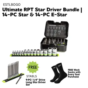 GripEdge Ultimate RPT Star Driver Bundle & 14-PC Star & 14-PC E-Star