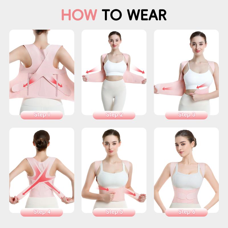 Babaka Posture Corrector, Invisible Lightweight Adjustable Back Brace for Upper and Lower Back Pain Relief, Hunchback, Hump, Scoliosis, Thoracic, Spine Corrector, Shoulder Straightener for Women and Men