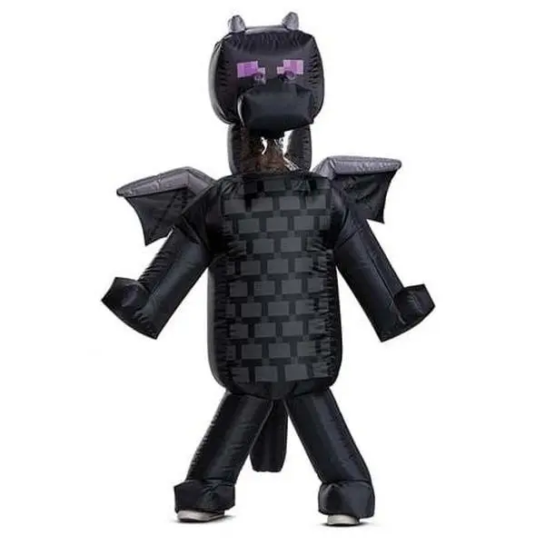 Minecraft Kid's Inflatable Ender Dragon Character Costume, Zipper Closure, Elastic Ankle Cuffs, Character Costumes & Accessories for Kids