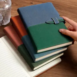 High-Value Cloth Texture Notebook, A5 Size, Thickened Paper 80g/360 Pages, Smooth Writing, Pen Holder & Bookmark Design, Durable & Stylish