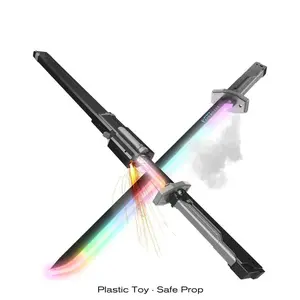 Light Up Sword Toy with Sound and Spray Effects Fun Gift for Kids