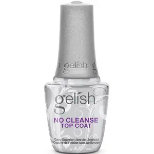 Gelish No-Cleanse Top Coat – 15ml No Wipe High-Gloss Finish, Durability, Long-Lasting, Easy Application, UV/LED Compatible, Professional Gel Nail Polish Sealer